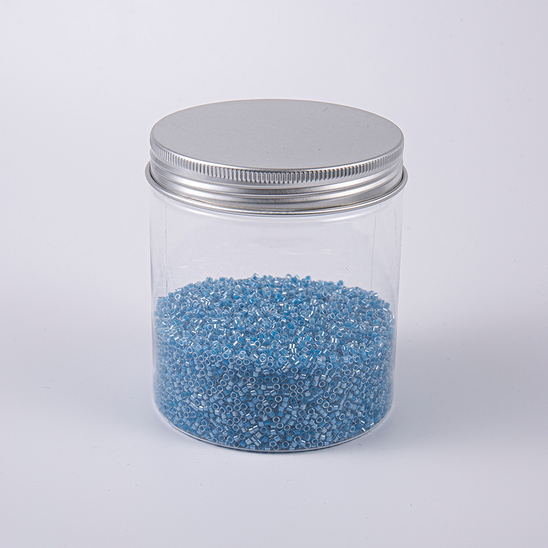 Zuilvormige blauw 3,0 mm borduurglazen kralen
