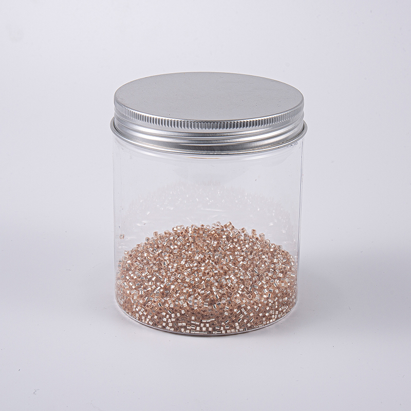Zuilvormige 3,0 mm roségouden borduurglaskralen