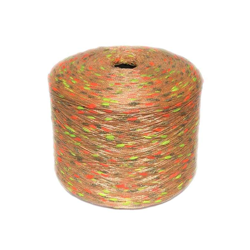 Ruimte geverfd polyester fancy pom pom garen tandenborstel breien garen